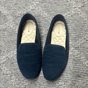 Birdies Navy Slip-On Loafers